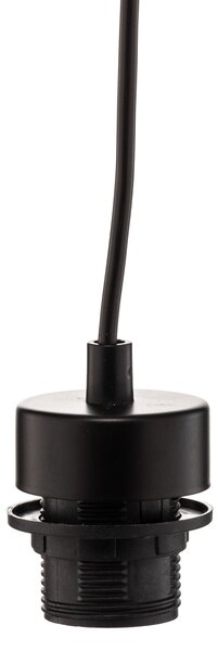 Luminex Lampa suspendată Arden fără abajur, 1xE27, negru, reglabil, Negru, Camera de zi / sufragerie, Metal