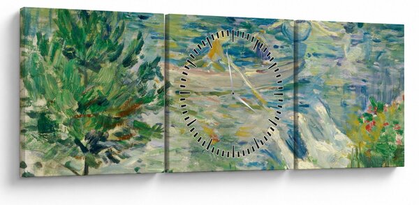Tablou - Berthe Morisot, Girl in a Boat with Geese, reproducere (cu ceas) (90x30 cm)