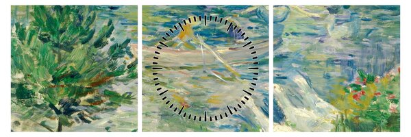 Tablou - Berthe Morisot, Girl in a Boat with Geese, reproducere (cu ceas) (90x30 cm)