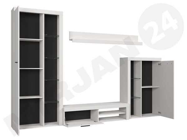 Mobilier living Rokara (cu komodou) (stejar Lefkas) (fără iluminat). 1058160