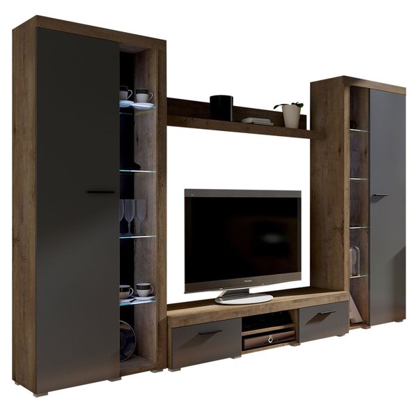 Mobilier living Rokara XL (Alb) (fără iluminat). 1058313