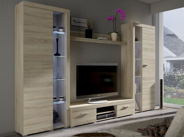 Mobilier living Rokara Mirjan XL (stejar sonoma) (fără iluminat). 1058314