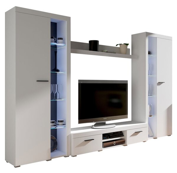 Mobilier living Rokara XL (Alb) (fără iluminat). 1058313