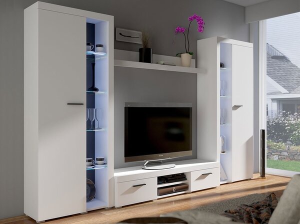 Mobilier living Rokara XL (Alb) (fără iluminat). 1058313