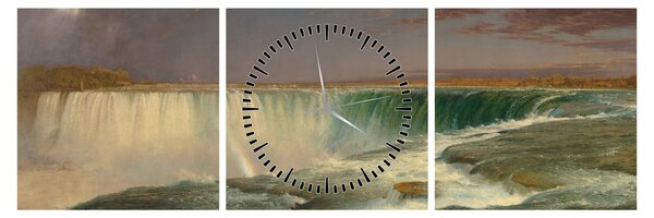 Tablou - Frederic Edwin Church, Niagara, reproducere (cu ceas) (90x30 cm)