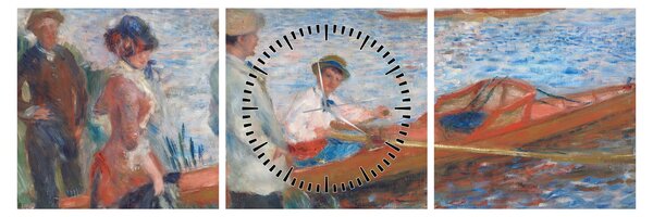 Tablou - Auguste Renoir, Oarsmen at Chatou, reproducere (cu ceas) (90x30 cm)