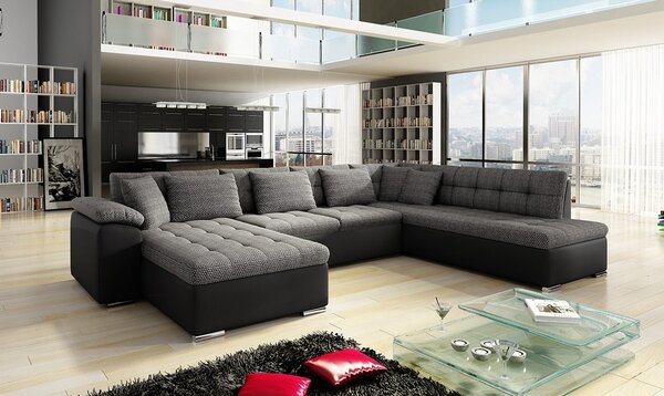 Colțar în formă de U Talina cu funcție de dormit (S) (piele ecologică Soft 011 + Majorka 03). 1058580