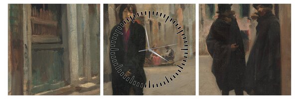 Tablou - John Singer Sargent, Street in Venice, reproducere (cu ceas) (90x30 cm)