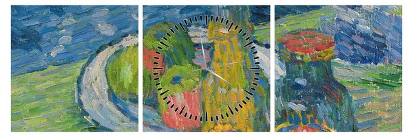 Tablou - Alexej von Jawlensky, Still Life with Bottles and Fruit, reproducere (cu ceas) (90x30 cm)