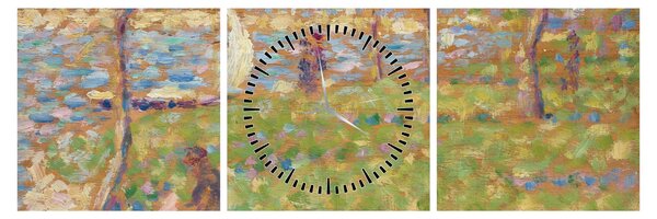 Tablou - Georges Seurat, Study for "La Grande Jatte", reproducere (cu ceas) (90x30 cm)