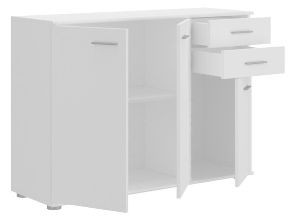 Comodă combinată Claudia 1 3T 2S (Alb). 1059362