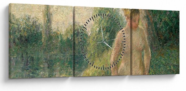 Tablou - Camille Pissarro, The Bather, reproducere (cu ceas) (90x30 cm)