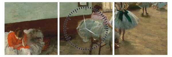 Tablou - Edgar Degas, The Dance Lesson, reproducere (cu ceas) (90x30 cm)