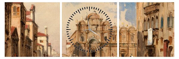 Tablou - Jules-Romain Joyant, The Scuola di San Marco, Venice, reproducere (cu ceas) (90x30 cm)