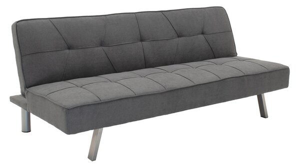 Set dormitor studenti canapea, comoda TV si masuta de cafea, 3 buc, Travis Boho, Antracit, 175x83x74 cm