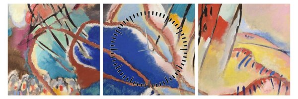 Tablou - Vasily Kandinsky, Improvisation No. 30 (Cannons), reproducere (cu ceas) (90x30 cm)