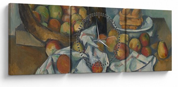 Tablou - Paul Cezanne, The Basket of Apples, reproducere (cu ceas) (90x30 cm)