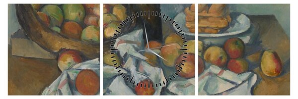 Tablou - Paul Cezanne, The Basket of Apples, reproducere (cu ceas) (90x30 cm)