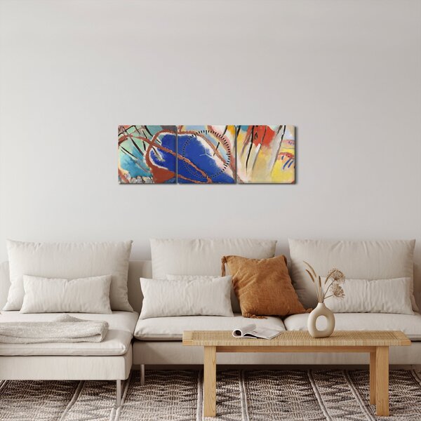 Tablou - Vasily Kandinsky, Improvisation No. 30 (Cannons), reproducere (cu ceas) (90x30 cm)