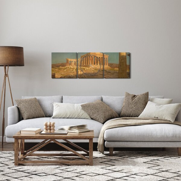 Tablou - Frederic Edwin Church, The Parthenon, reproducere (cu ceas) (90x30 cm)