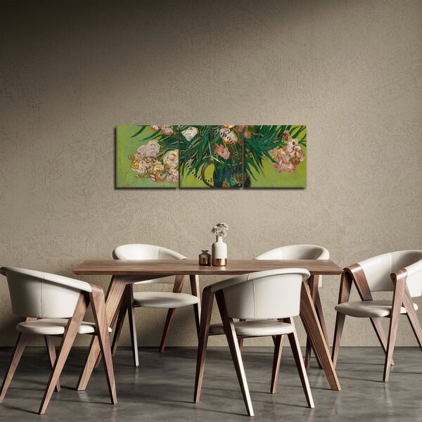 Tablou - Vincent van Gogh, Oleanders, reproducere (cu ceas) (90x30 cm)