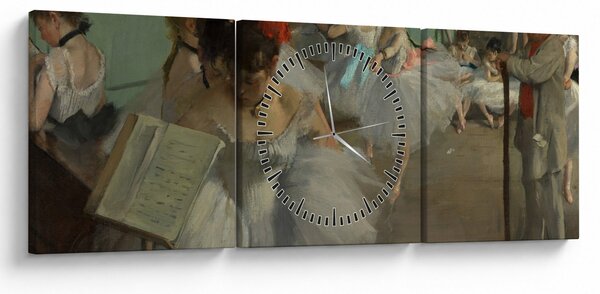 Tablou - Edgar Degas, The Dance Class, reproducere (cu ceas) (90x30 cm)