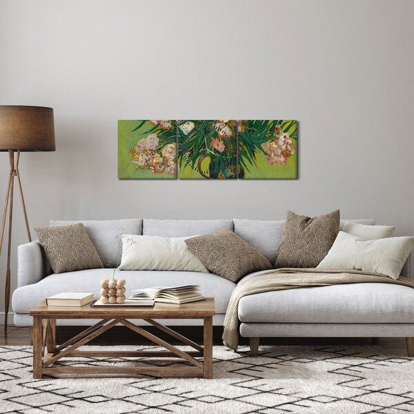 Tablou - Vincent van Gogh, Oleanders, reproducere (cu ceas) (90x30 cm)
