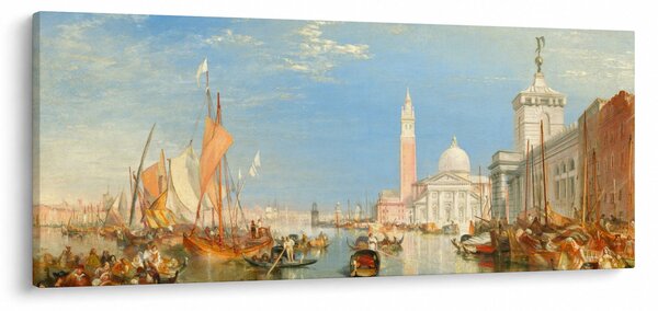 Tablou - Joseph Mallord William Turner, Venice the Dogana and San Giorgio Maggiore, reproducere (120x50 cm)