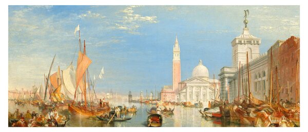 Tablou - Joseph Mallord William Turner, Venice the Dogana and San Giorgio Maggiore, reproducere (120x50 cm)