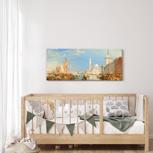 Tablou - Joseph Mallord William Turner, Venice the Dogana and San Giorgio Maggiore, reproducere (120x50 cm)