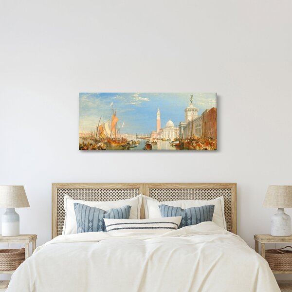 Tablou - Joseph Mallord William Turner, Venice the Dogana and San Giorgio Maggiore, reproducere (120x50 cm)