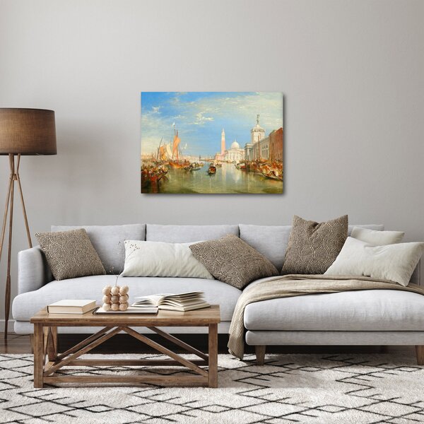 Tablou - Joseph Mallord William Turner, Venice the Dogana and San Giorgio Maggiore, reproducere (70x50 cm)