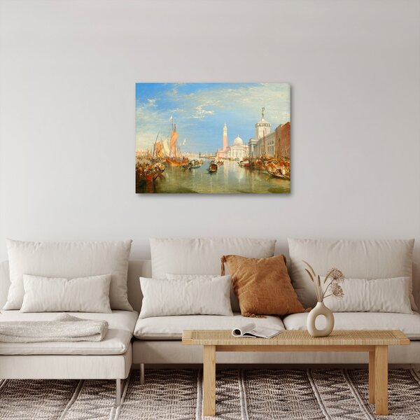 Tablou - Joseph Mallord William Turner, Venice the Dogana and San Giorgio Maggiore, reproducere (70x50 cm)