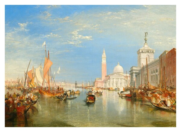 Tablou - Joseph Mallord William Turner, Venice the Dogana and San Giorgio Maggiore, reproducere (70x50 cm)