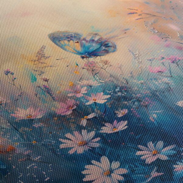 Tablou - Pajiște cu Fluture (90x60 cm)