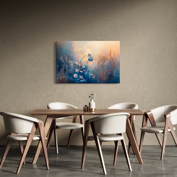 Tablou - Pajiște cu Fluture (90x60 cm)