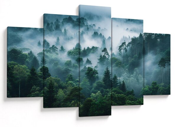 Tablou - Pădure în Ceață (150x105 cm)