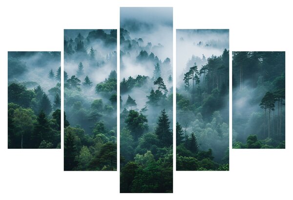 Tablou - Pădure în Ceață (150x105 cm)