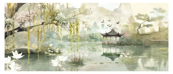 Tablou - Lac Chinezesc (120x50 cm)