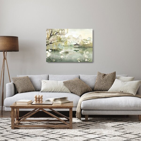 Tablou pe sticlă - Lac Chinezesc (70x50 cm)