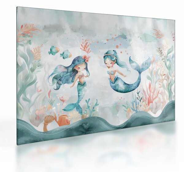 Tablou pe sticlă - Sirene (70x50 cm)