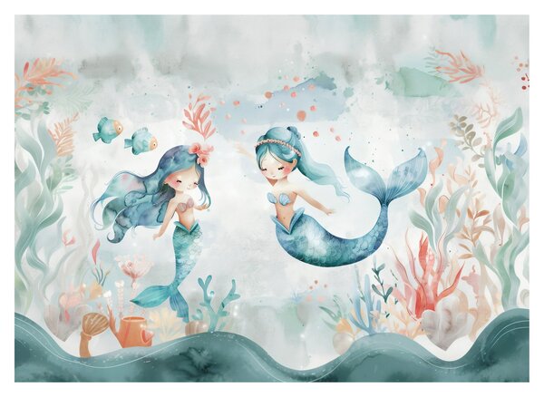 Tablou pe sticlă - Sirene (70x50 cm)