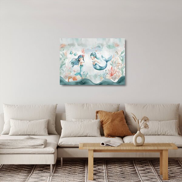 Tablou pe sticlă - Sirene (70x50 cm)