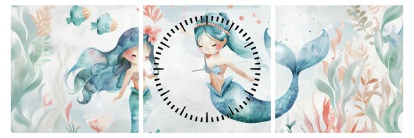 Tablou - Sirene (cu ceas) (90x30 cm)