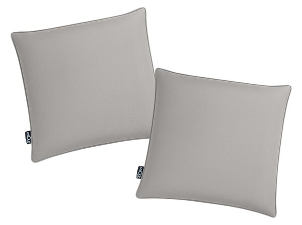 Set 2 buc perne de exterior CALINO 45x45 cm, gri deschis