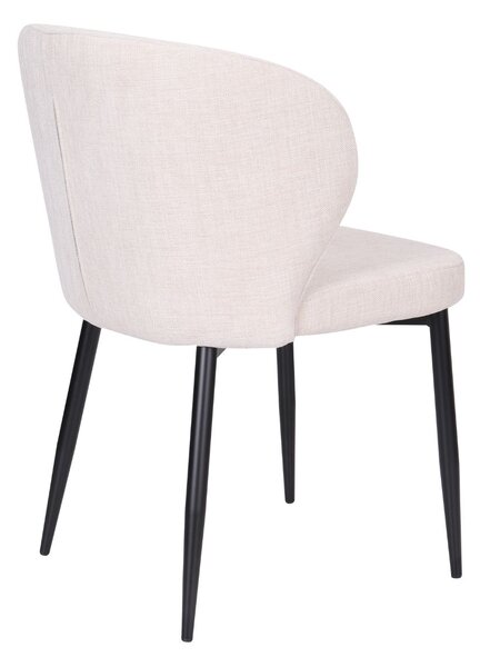 Scaun de dining Meg, picioare negre