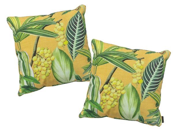 Set 2 buc perne de exterior GRAVES 50x50 cm, galben