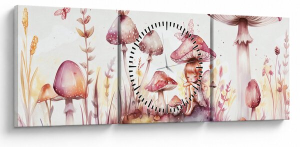 Tablou - Zâna Roz (cu ceas) (90x30 cm)