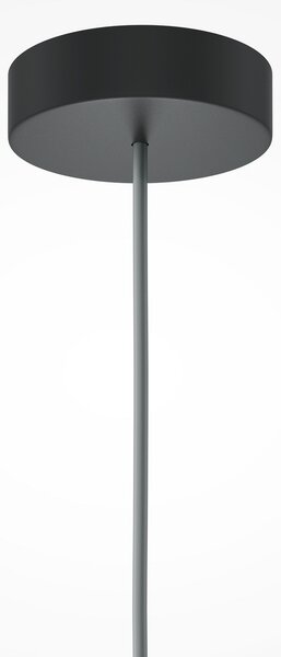 Maytoni lampă suspendată Kyoto, negru, Ø 10 cm, marmură, sticlă, reglabil, Negru, Camera de zi / sufragerie, Marmură