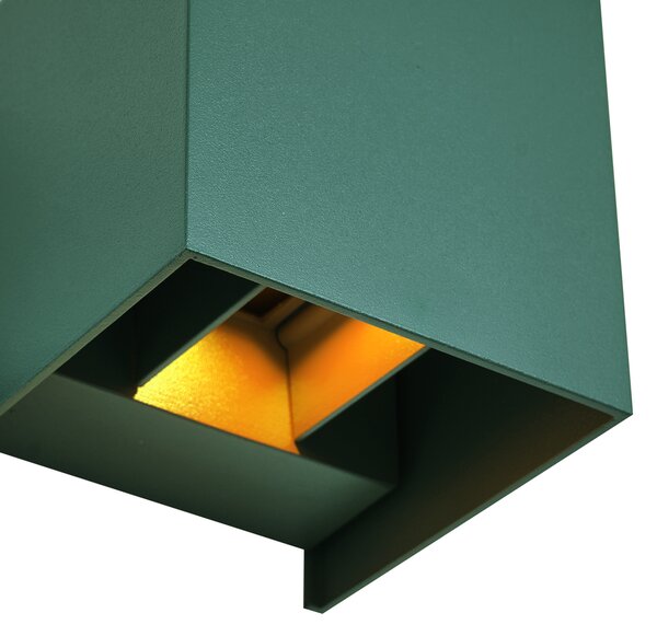 Lampă de perete de exterior verde închis, inclusiv LED IP54 - Edwin